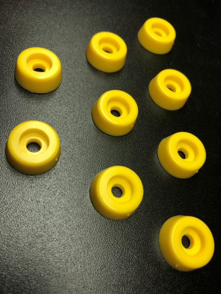 Yellow Rubber Bumpers